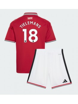 Otroški Nogometna dresi replika Manchester United Youri Tielemans #18 Domači 2026-27 Kratek rokav (+ hlače)